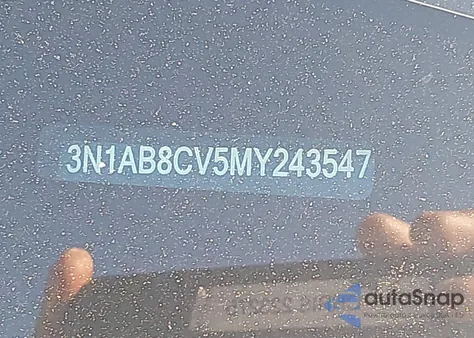 2021 Nissan Sentra Sv Xtronic Cvt z USA, uszkodzony, nr VIN 3N1AB8CV5MY243547